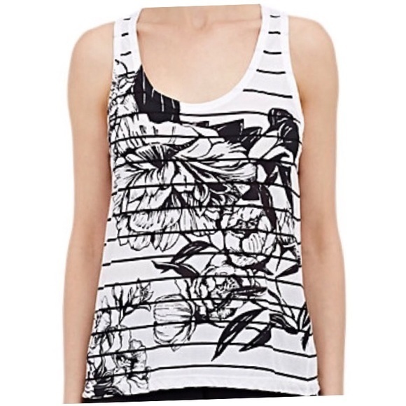 Nwt A.Lc. Florentine Striped Tank Sz Large White